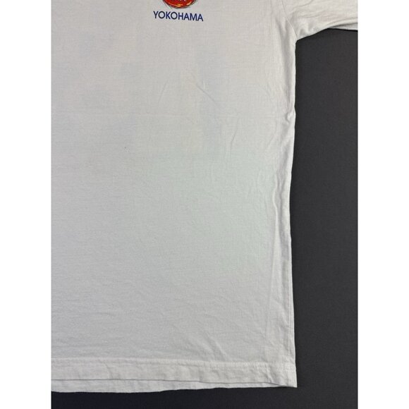 Rare Vintage 90s Hard Rock Cafe Port Of Rock Art Guitar White XL Shirt Music Tee - Picture 10 of 13